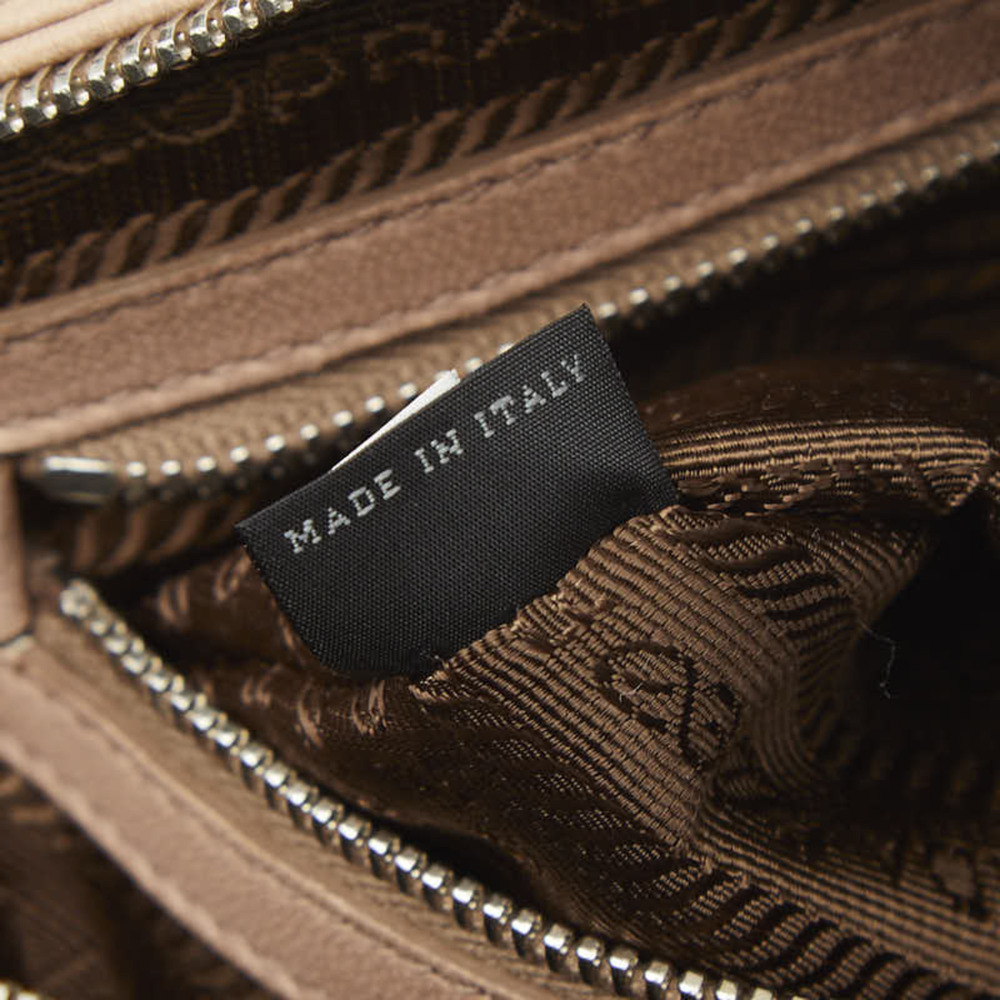 PRADA Pink Leather Shoulder Bag - Picture 12 of 13